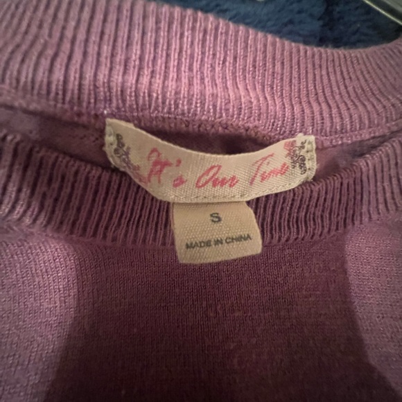 Purple Ruffled Sweater - Picture 2 of 2